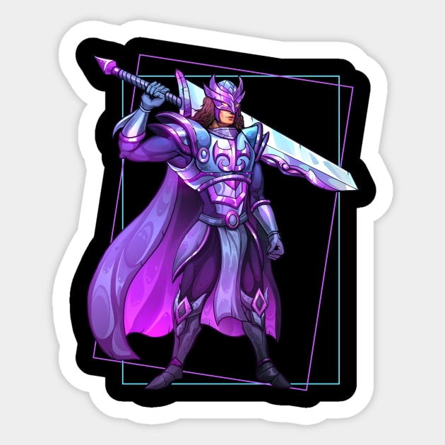 Knight Warrior Sticker by DionArts